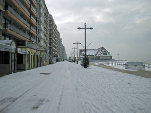 sneeuw in Middelkerke