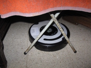 de Roomba Robot poetst het huis 009