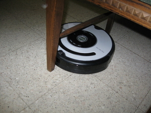 de Roomba Robot poetst het huis 012