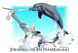 ZWAARDVIS EN HAMERHAAI