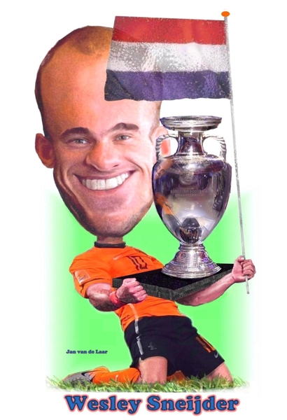 VOETBALLEN, EK, NEDERLAND, WESLEY-SNEIJDER, JANVANDELAAR