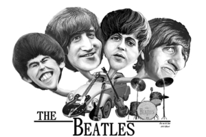 THE BEATLES, KARIKATUUR.