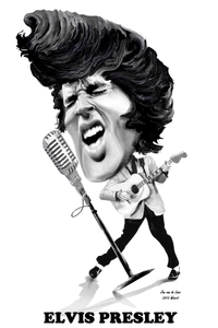 ELVIS PRESLEY   KARIKATUUR