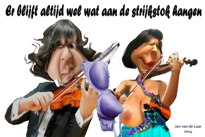ER BLIJFT ALTIJD WEL WAT AAN DE STRIJKSTOK PLAKKEN