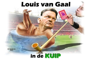 LOUIS VAN GAAL, IN DE KUIP, KARIKATUUR