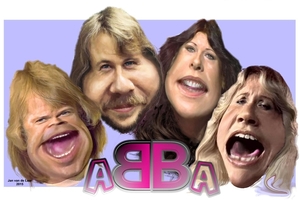ABBA, karikatuur