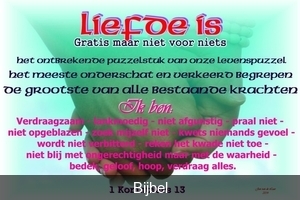 LIEFDE IS, 1  Korintirs 13