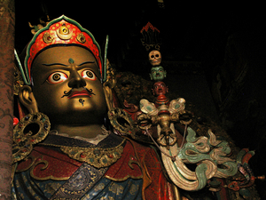 DETAIL BEELD PADMASAMBHAVA - HEMIS