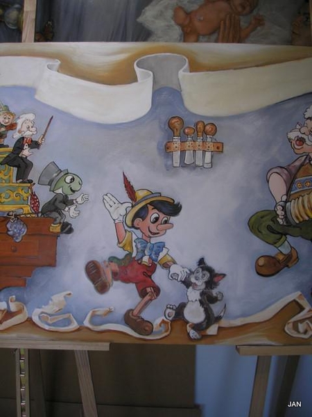 muurschildering-pinokkio-japie krekel