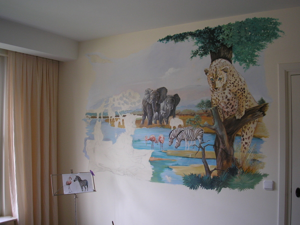 MUURSCHILDERING,WANDSCHILDERING,AFRIKA