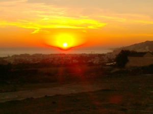zons ondergang in nerja
