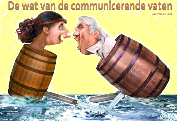 WOORDSPELINGEN, SPREEKWOORDEN, GEZEGDEN, DE WET VAN DE COMMUNICERENDE VATEN, JAN VAN DE LAAR