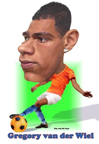 GREGORY VAN DER WIEL, EK-VOETBALLEN, KAMPIOENSCHAPPEN, NEDERLAND/DUITSLAND.GREGORY-VAN-DER-WIEL, JANVANDELAAR