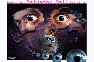 SALVADOR DALI, KUNSTSCHILDER, KARIKATUUR.