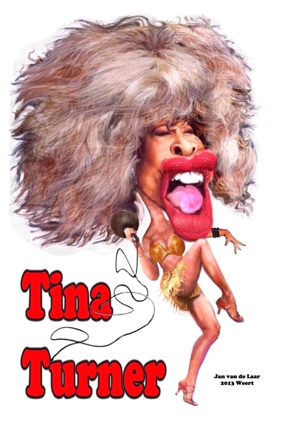 TINA TURNER, BEROEMDE MENSEN, KARIKATUUR,JANVANDELAARWEERT.