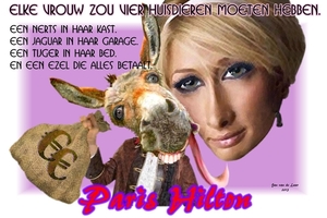 PARIS HILTON, KARIKATUUR.