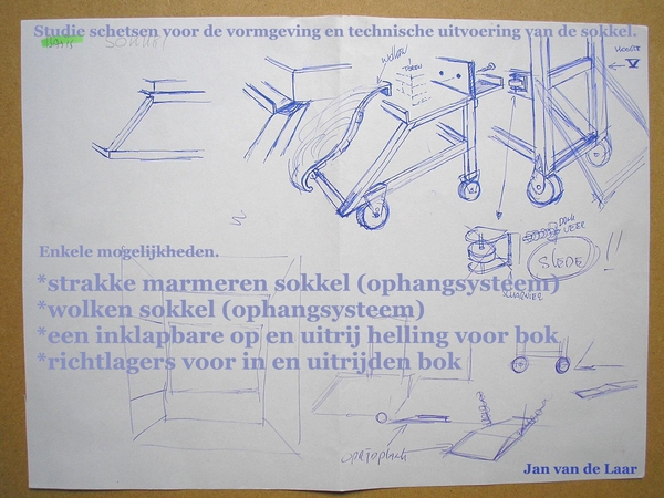 MAQUETTE,SOKKEL,STUDIE,MARMER,WOLKEN