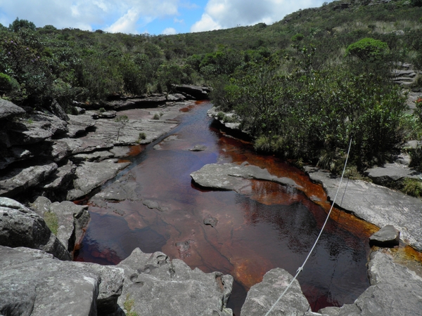 Cascada de Fumaa in de Chapada Diamantina