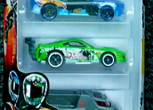 P1360321_HotWheels_setof5_Toyota-Supra4-Super-Tsunami_MtflkGreen&