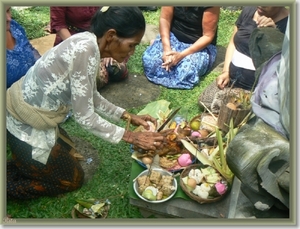 Beschermings ceremonie Melamun