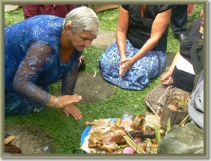 Beschermings ceremonie Melamun