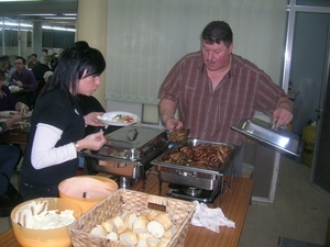 Patrick en Diane op de barbeque