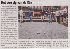 Petanquetornooi op de Grote markt Sint-Truiden