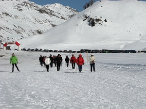 Mooie wandeling in de sneeuw