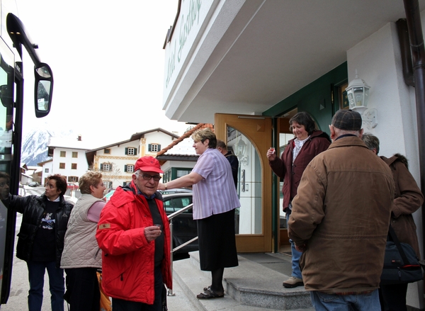 onthaal door Frans en Johanna