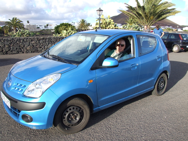 Met deze huurauto rondgereden