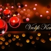 create a stunning chrismas background with red baubles for greeti