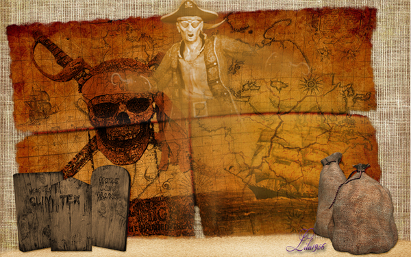 pirate map planetphotoshop kopiren