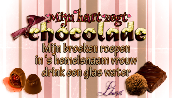 chocolade tekst effect