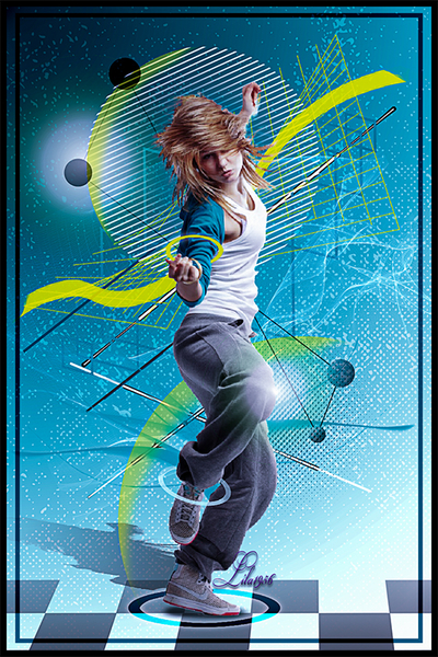 Design an amazing break dancer in photoshop