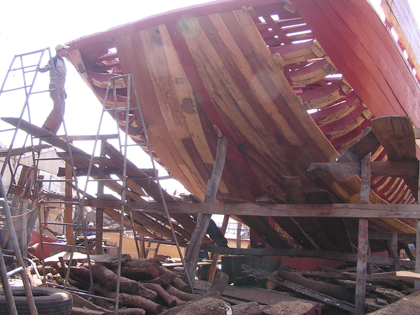 Agadir-scheepsherstellingwerf vissershaven