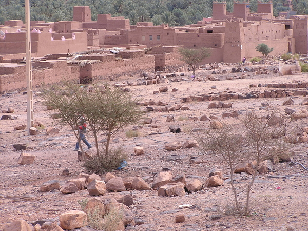 Dorp in de Draavallei