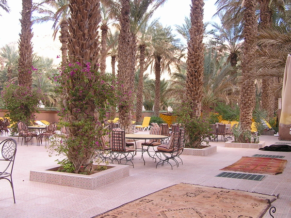 Tuin van Hotel Palais Asmaa te Zagora
