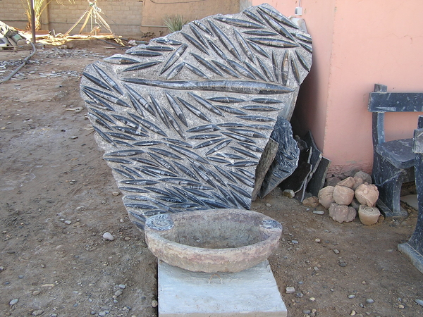 Erfoud, fossielen fabriekje