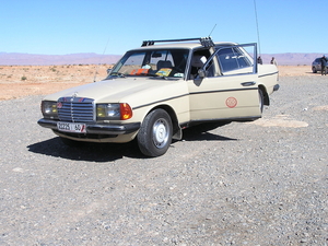 Dit type van taxi zie je overal in Marokko