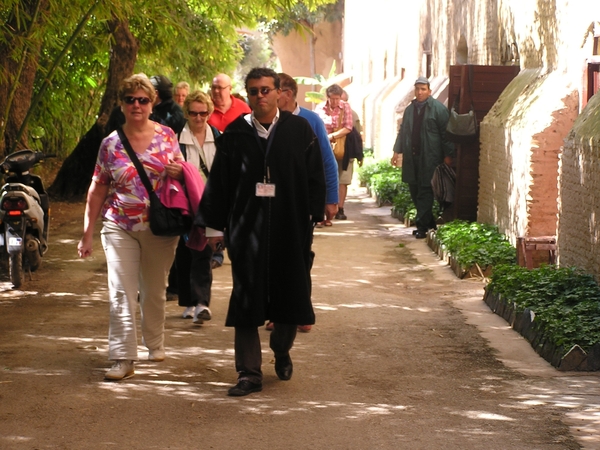 In de tuinen van het koninklijke paleis