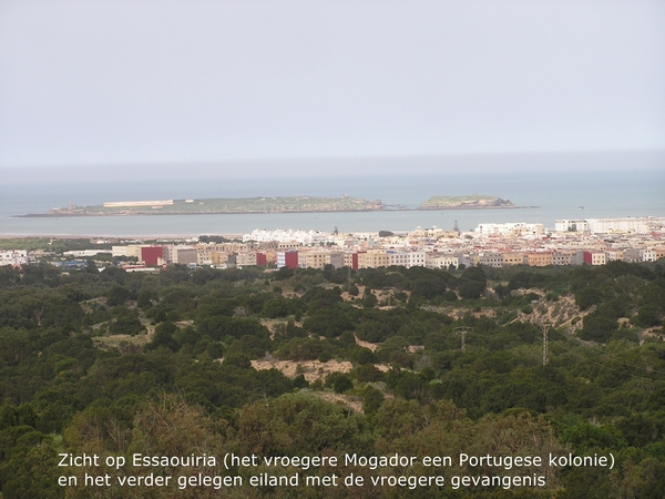 Essaouira met zicht op het gevangenis eiland