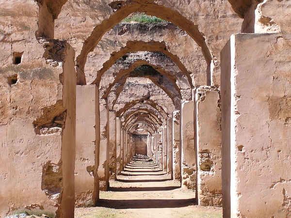 Meknes, paardenstallen/graanschuur van My Ismail