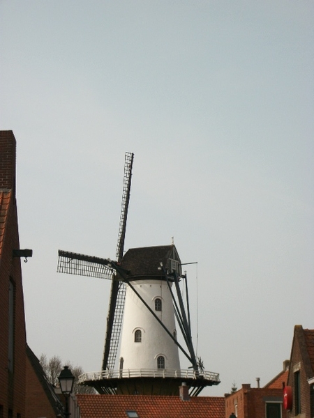 013-Zicht op Ijzendijkse nog werkende molen