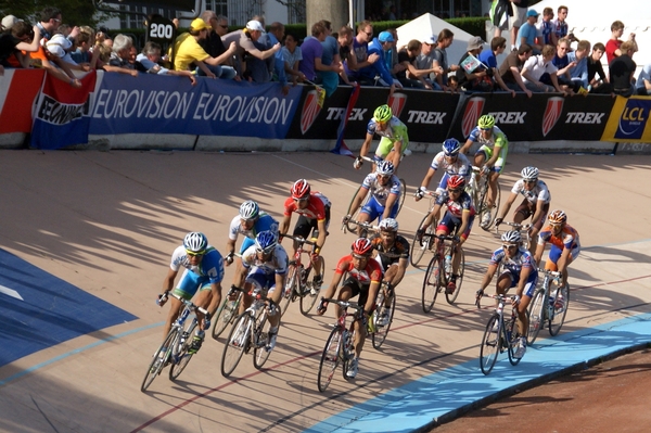 Piste- Roubaix-aankomst Parijs-Roubaix