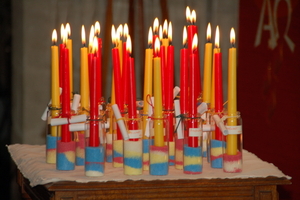 22) Brandende kaarsen