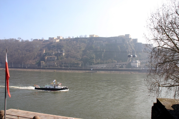 Koblenz - Ehrenbreitstein fort (118 m hoog)
