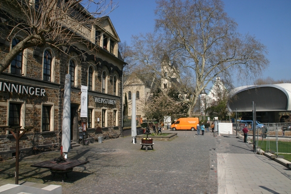 Koblenz - rechts vertrek kabelbaan over de Rijn