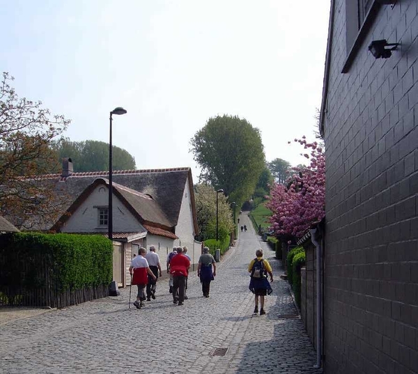 aan de voet van de koppenberg..