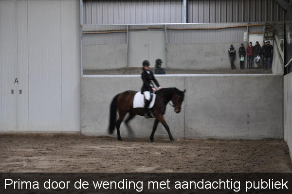 Prima door de wending met aandachtig publiek