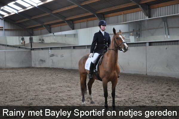 Rainy met Bayley Sportief en netjes gereden